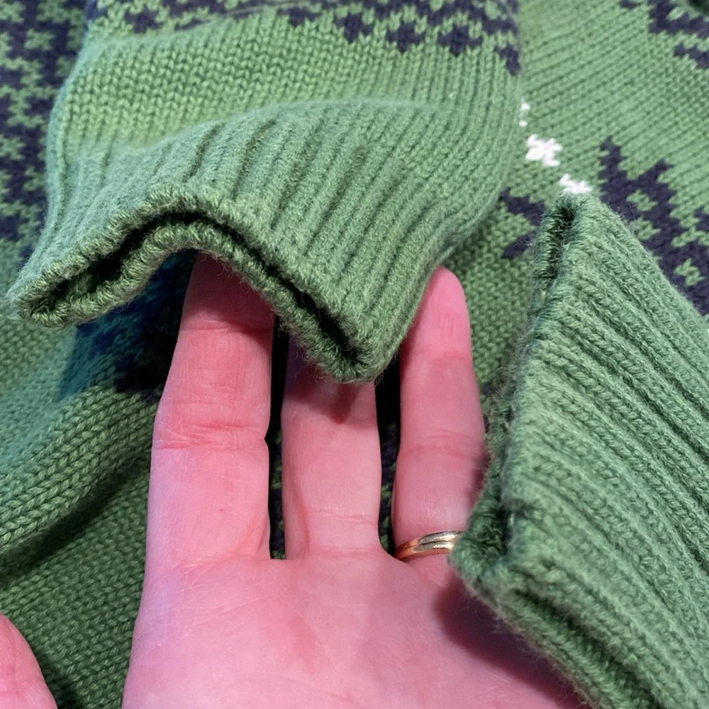 Gymboree Kids Pullover Partial Zip Sweater Green Blue Size 3